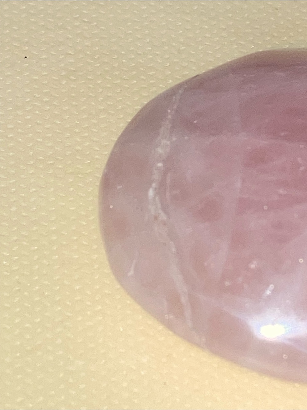 Polished Rose Quartz Palm Stone - Pink Crystal Pocket Stone - Picture 2 of 7